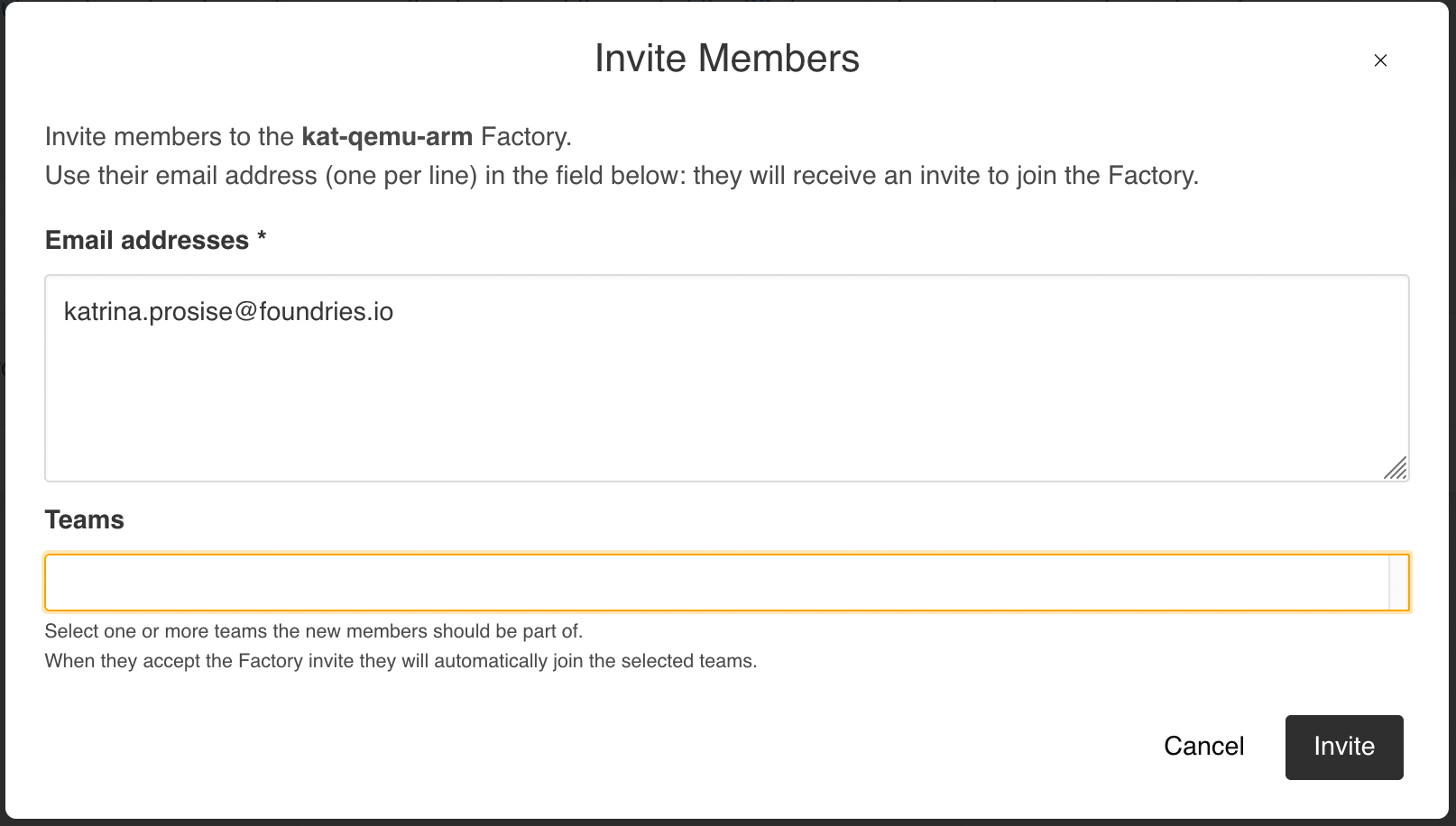 sending member invites