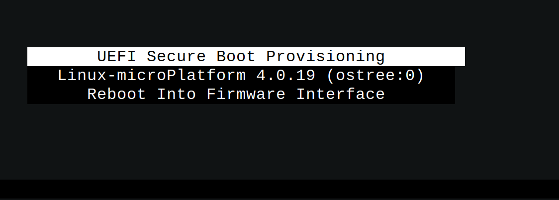 UEFI Secure Boot Provisioning