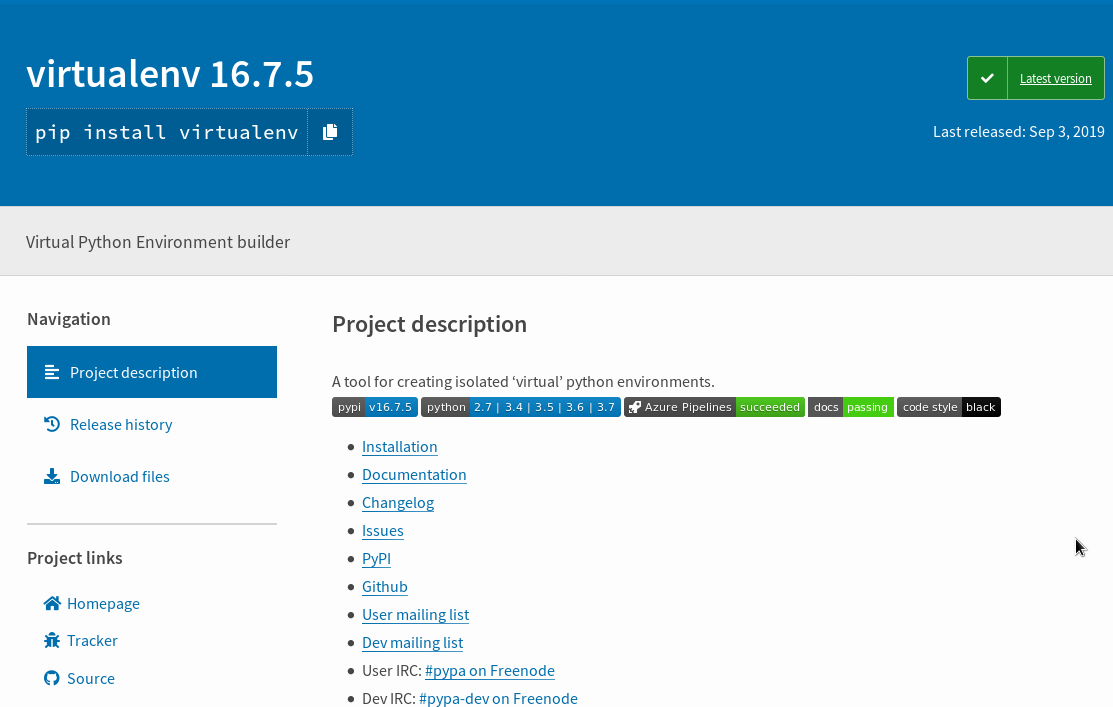 Pypi package
